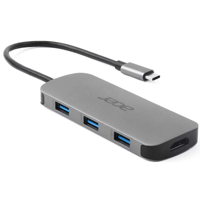 ACER Dongle Tipo C 7in1 USB 3.2 Gen 1 Argento