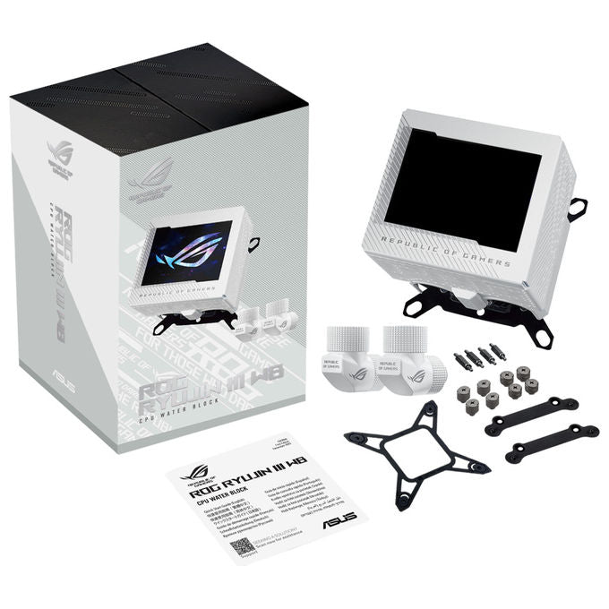 ASUS ROG Ryujin III WB White Edition, Blocco ad acqua per CPU