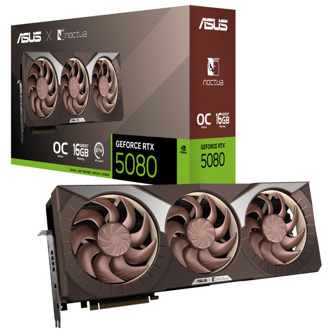 ASUS, GeForce RTX 5080 Noctua OC Edition, 16GB GDDR7, Scheda Grafica