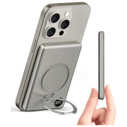 Celly, Powerbank MagSafe Ultra Slim con Ricarica Wireless 15W e Display LED per iPhone