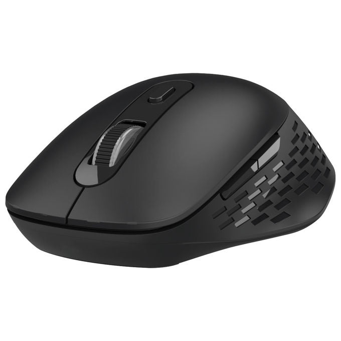 Nilox, Mouse Wireless Dual Ottico, 1600 DPI, Bluetooth + USB Type-A, Nero
