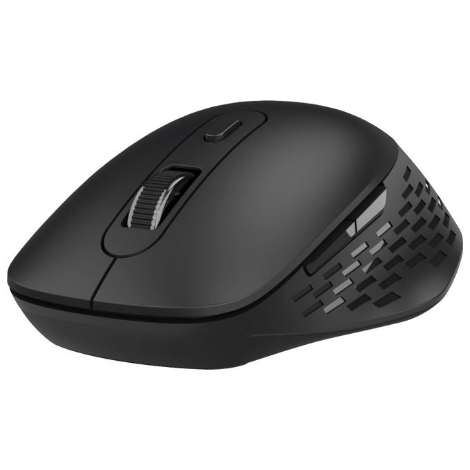 Nilox, Mouse Wireless Dual Ottico, 1600 DPI, Bluetooth + USB Type-A, Nero