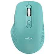Nilox, Mouse Wireless Verde, 1600 DPI, Bluetooth + USB Type-A, Ottico