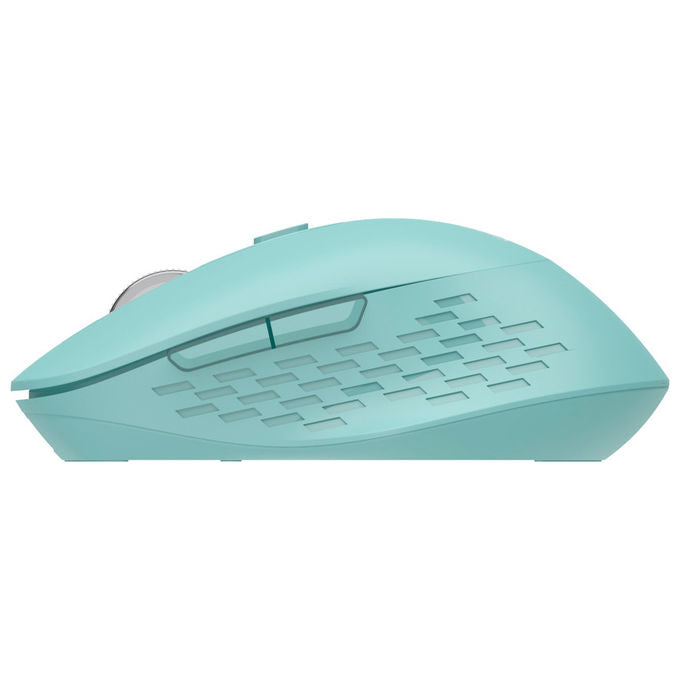 Nilox, Mouse Wireless Verde, 1600 DPI, Bluetooth + USB Type-A, Ottico