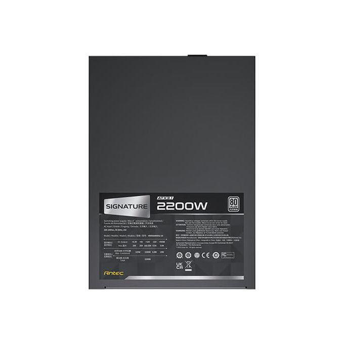 Antec, Alimentatore per Computer 2200W, ATX, 20+4 pin, Nero