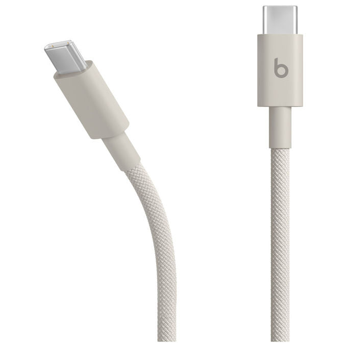 Apple Beats, Cavo USB-C a USB-C, 1.5m, Bianco, Intrecciato, Pietra Surge