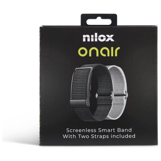 Nilox NXSWONAIRSL Onair Smartband Fitness Screenless Bluetooth IP68 batteria 25 giorni colore Argento