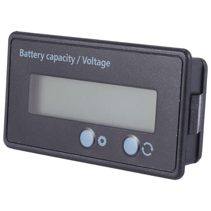 ACER Misuratore Capacita' Batteria LCD 12V 24V 36V 48V Indicatore Litio Piombo Acido colore Grigio
