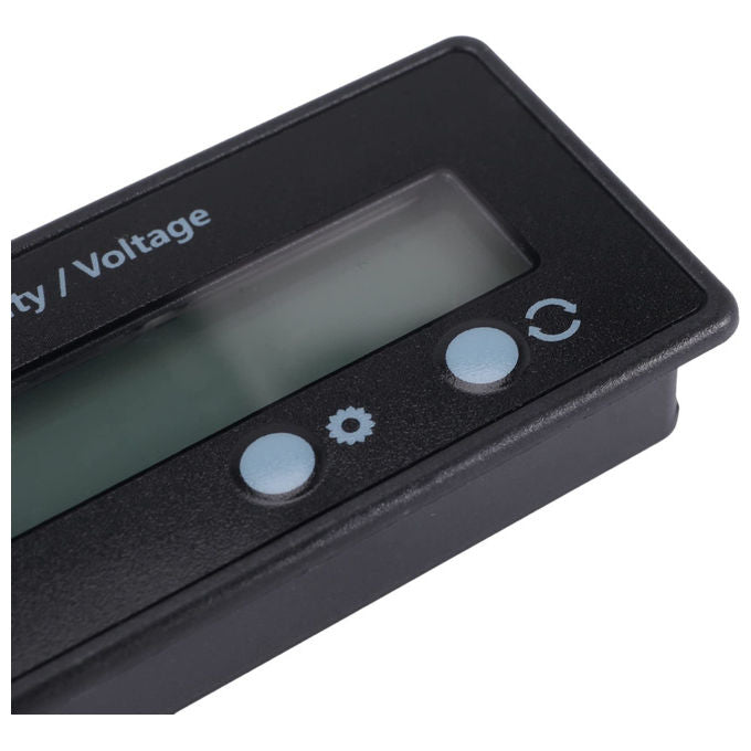 ACER Misuratore Capacita' Batteria LCD 12V 24V 36V 48V Indicatore Litio Piombo Acido colore Grigio