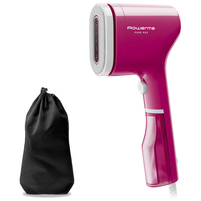 Rowenta Pure Pop DR2023, Stiratrice a Vapore Portatile, 1300 W, Rosa