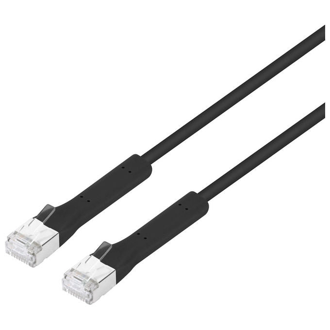 Intellinet, Cavo di Rete Cat. 6A, F-FTP Pieghevole FlexiBoot Slim, 0.5 m, Nero