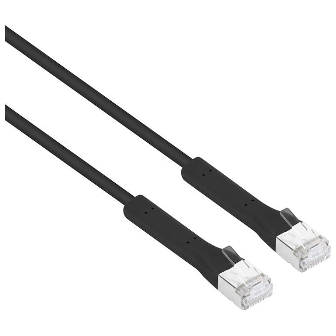 Intellinet, Cavo di Rete Cat. 6A, F-FTP Pieghevole FlexiBoot Slim, 0.5 m, Nero
