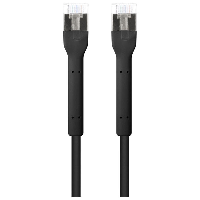 Intellinet, Cavo di Rete Cat. 6A, F-FTP Pieghevole FlexiBoot Slim, 0.5 m, Nero