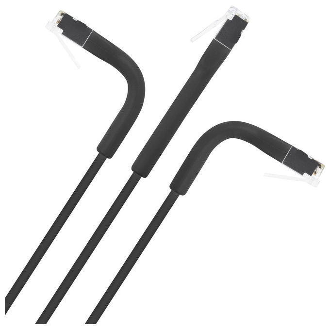 Intellinet, Cavo di Rete Cat. 6A, F-FTP Pieghevole FlexiBoot Slim, 0.5 m, Nero
