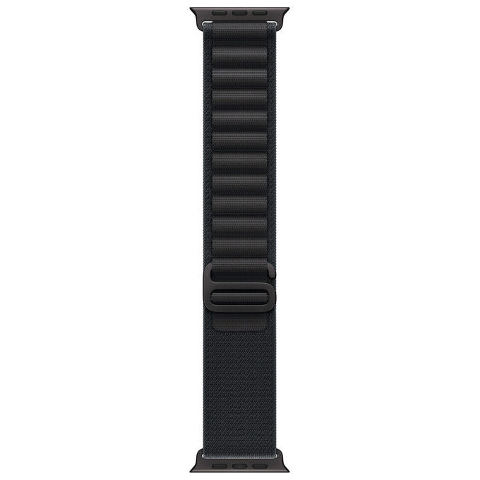 Apple, Cinturino Alpine Loop Nero 49 mm Medio, in Titanio Nero per Apple Watch