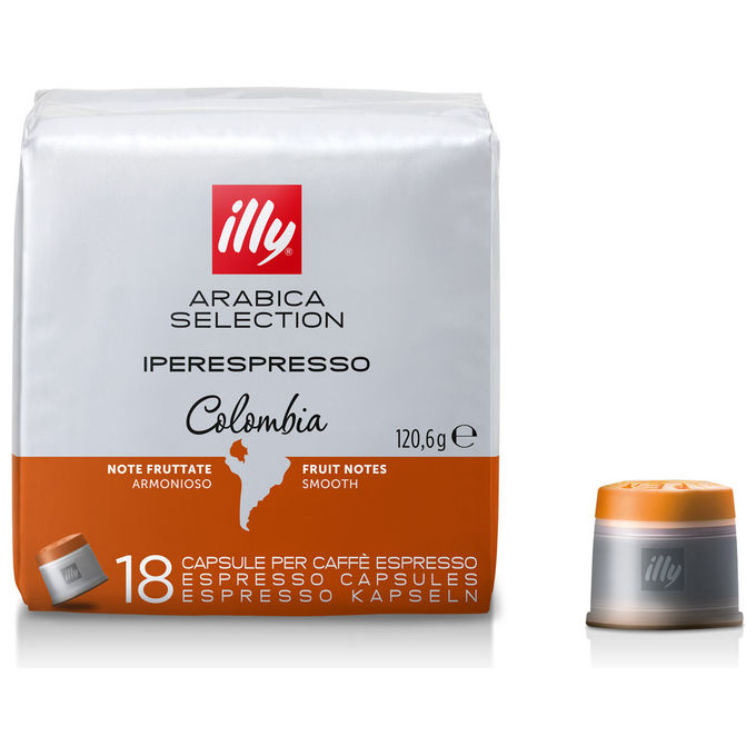 Illy, Capsule Caffe' Iperespresso Colombia, 18 Pezzi