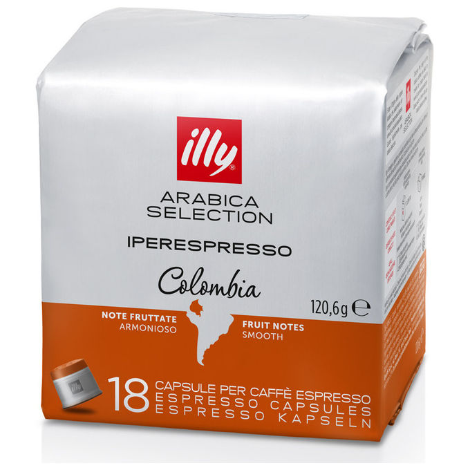 Illy, Capsule Caffe' Iperespresso Colombia, 18 Pezzi