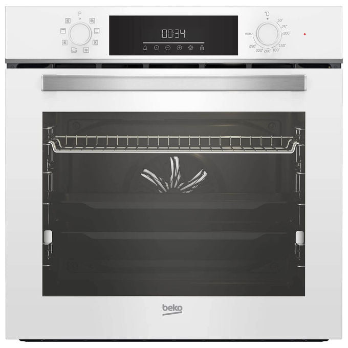 Beko, Forno multifunzione vapore assistito, 72 litri, 15 funzioni, Pulizia Shine, Bianco+Ambra