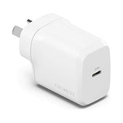 Cygnett, Caricatore da muro Dual USB-C Slim 30W EU, Bianco