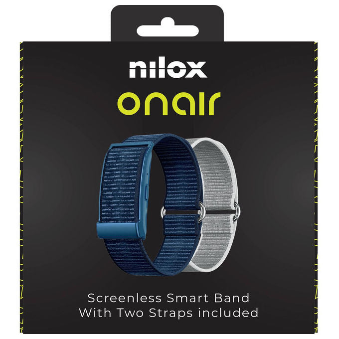 Nilox, Smartband, Rilevatore Attivita', IP68, Blu Argento