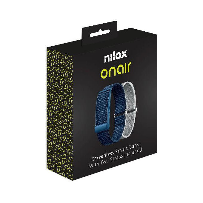 Nilox, Smartband, Rilevatore Attivita', IP68, Blu Argento