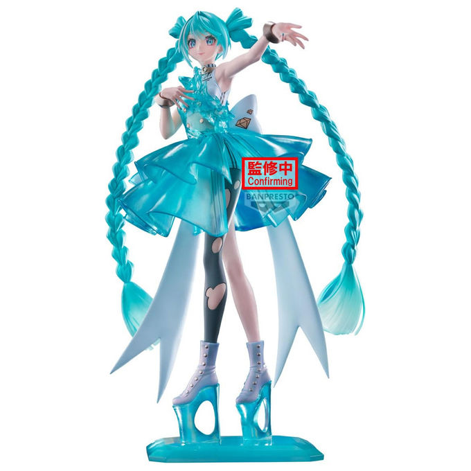 Banpresto, Statuetta Hatsune Miku Evolve Clearluxe, Action Figure, 28 cm, Multicolore
