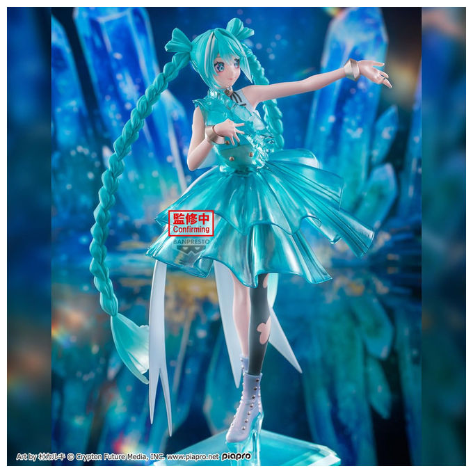 Banpresto, Statuetta Hatsune Miku Evolve Clearluxe, Action Figure, 28 cm, Multicolore
