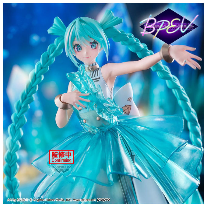 Banpresto, Statuetta Hatsune Miku Evolve Clearluxe, Action Figure, 28 cm, Multicolore