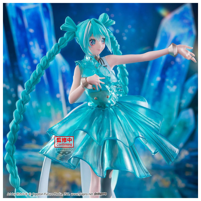 Banpresto, Statuetta Hatsune Miku Evolve Clearluxe, Action Figure, 28 cm, Multicolore