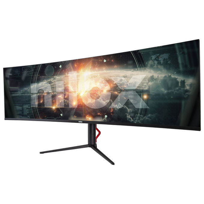 Nilox NXM49CRVDC Monitor PC 49'' Curvo IPS Dual QHD 5120x1440 144Hz 1ms Hub USB VESA colore Nero