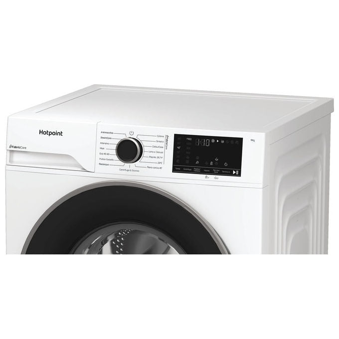 Hotpoint HB 93 CARE IT Lavatrice 9 Kg 1400 rpm Classe A-30% Motore Inverter PetHair Care Color Caricare colore Bianco