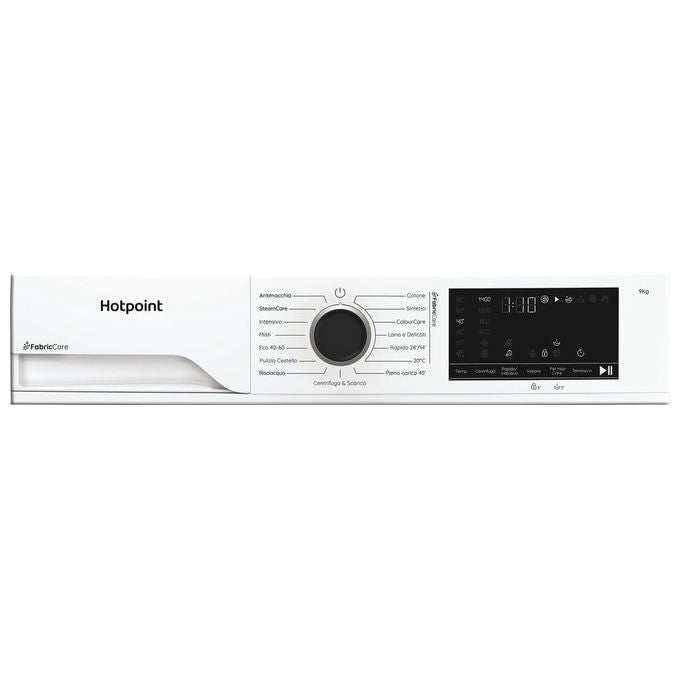 Hotpoint HB 93 CARE IT Lavatrice 9 Kg 1400 rpm Classe A-30% Motore Inverter PetHair Care Color Caricare colore Bianco