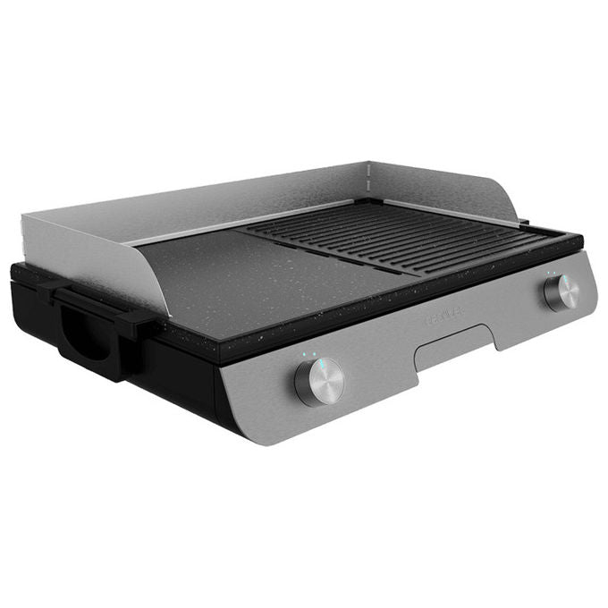 Cecotec Barbecue Elettrico, Acciaio Inox, 3000 W, Nero, Bistecchiera per Esterno