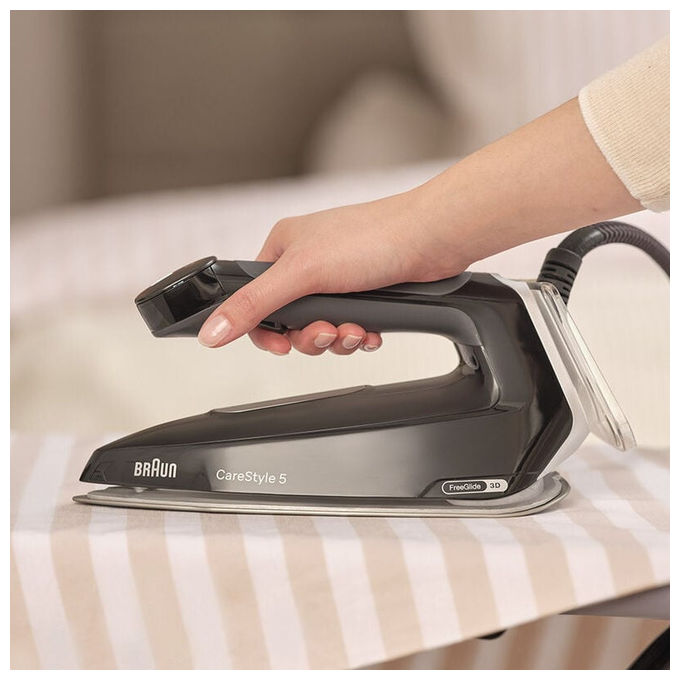 Braun IS5249BK CareStyle 5 Ferro da Stiro con Caldaia 2400 W 7,5 bar 2 L Piastra EloxalPlus colore Nero