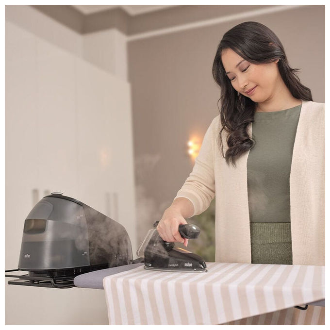 Braun IS5249BK CareStyle 5 Ferro da Stiro con Caldaia 2400 W 7,5 bar 2 L Piastra EloxalPlus colore Nero