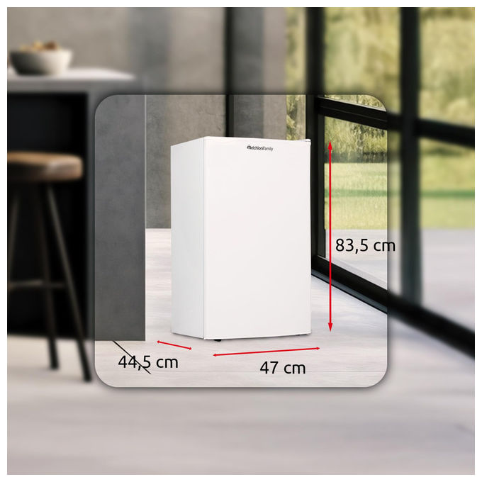 Melchioni Family 118700255 IGLOO 88 Frigorifero Libera Installazione 88 L 83.5 cm Classe E 45 dB Porta Reversibile colore Bianco