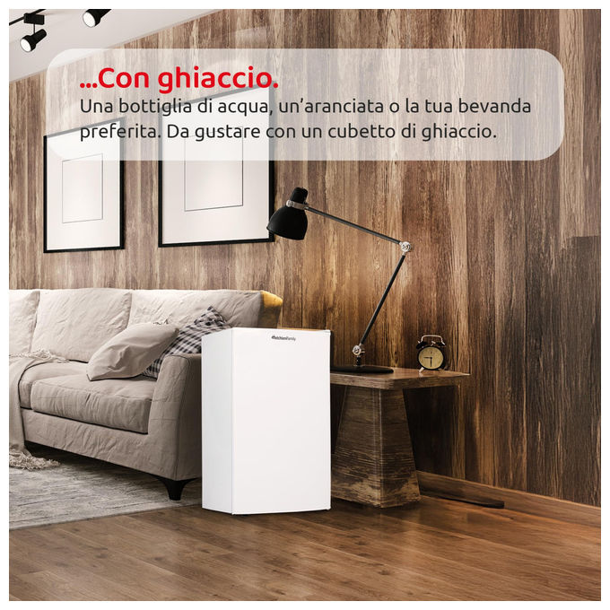 Melchioni Family 118700255 IGLOO 88 Frigorifero Libera Installazione 88 L 83.5 cm Classe E 45 dB Porta Reversibile colore Bianco