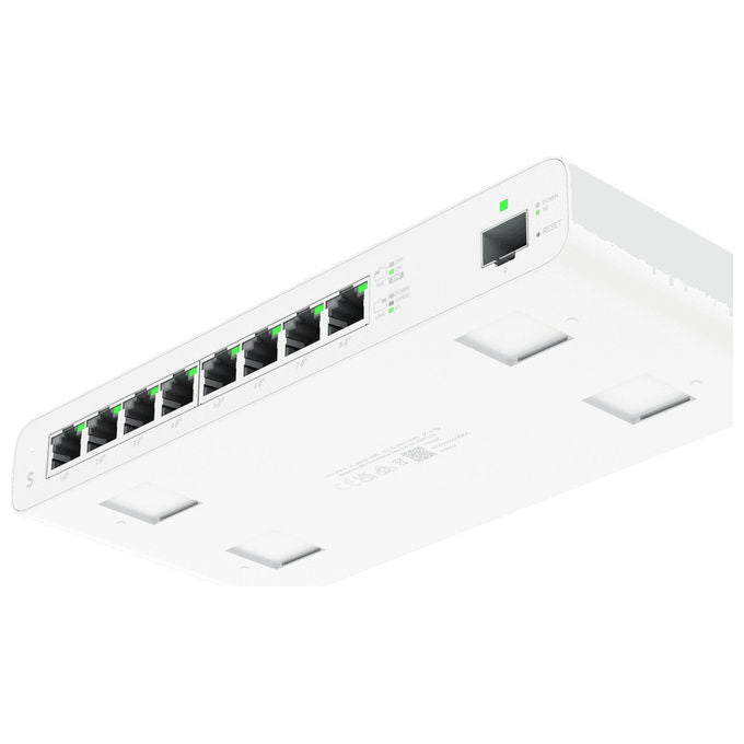 Ubiquiti, Switch Gigabit Ethernet PoE Layer 2, UISP Gestito, Bianco