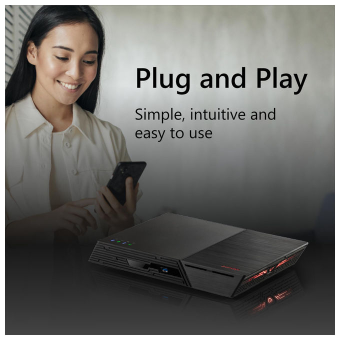Asustor Flashstor 6 Gen2 FS6806X, NAS 6 Bay M.2 SSD, AMD Ryzen, 8GB RAM, 10 GbE, USB4