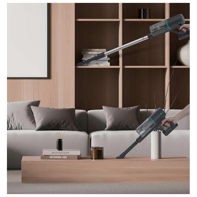 Hoover HFG10P 011, Aspirapolvere elettrica senza sacco, 0.55 L, 200 W, Blu e Grigio