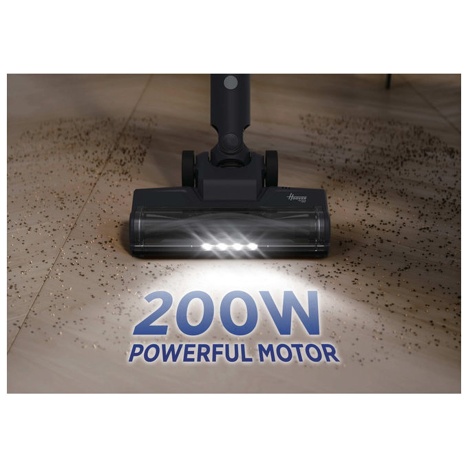 Hoover HFG10P 011, Aspirapolvere elettrica senza sacco, 0.55 L, 200 W, Blu e Grigio