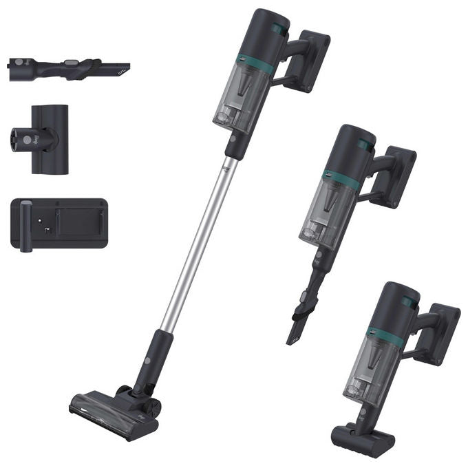 Hoover HFG10P 011, Aspirapolvere elettrica senza sacco, 0.55 L, 200 W, Blu e Grigio