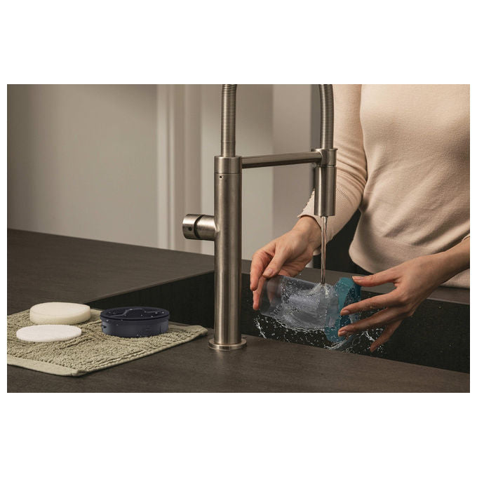 Hoover HFG10P 011, Aspirapolvere elettrica senza sacco, 0.55 L, 200 W, Blu e Grigio