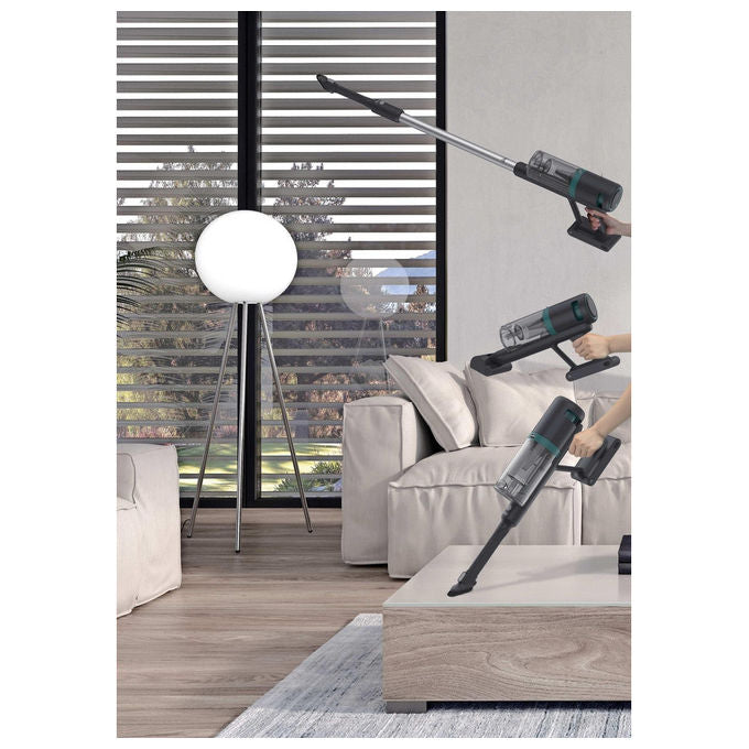 Hoover HFG10P 011, Aspirapolvere elettrica senza sacco, 0.55 L, 200 W, Blu e Grigio
