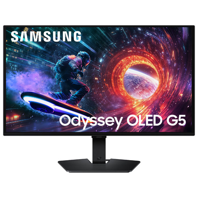 Samsung, Monitor Gaming Odyssey OLED G5 G50SF, 27 pollici QHD, 0.03ms, 180Hz, Nero