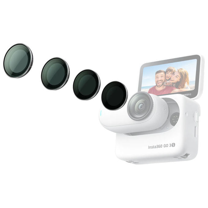 Insta360 CINSBATD Filtro per lenti 20,7 mm ND8 ND16 ND32 ND64 in alluminio e vetro colore Nero