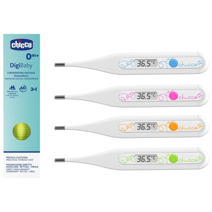 Chicco Termometro Corporeo Pediatrico Digibaby Assortito per Misurazioni Precise della Temperatura