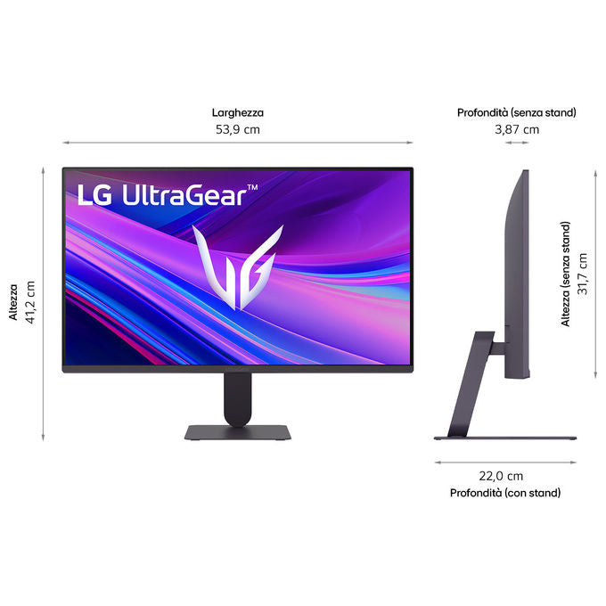 LG, Monitor 24G411A, 24 Pollici, Full HD, IPS, 144Hz, 1ms