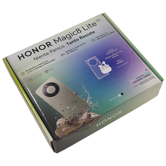 Honor Magic8 Lite 5G, 17.2 cm, 8 GB RAM, 256 GB, Nero