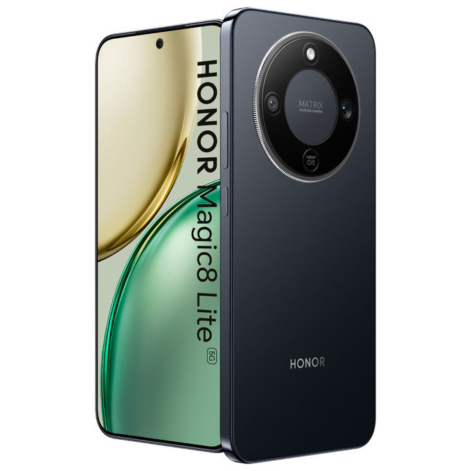 Honor Magic8 Lite 5G, 17.2 cm, 8 GB RAM, 256 GB, Nero